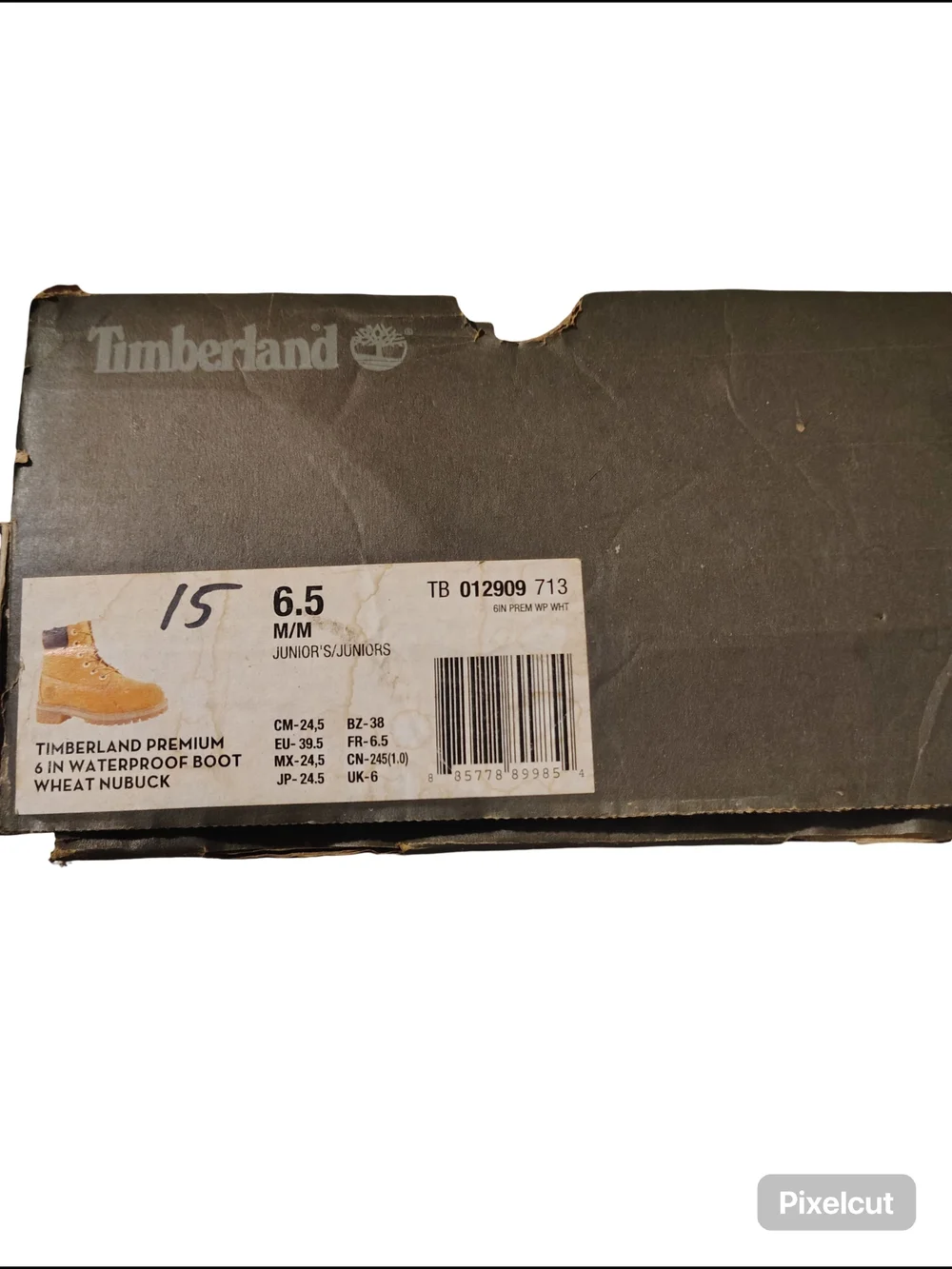 Junior's 6.5 Timberland